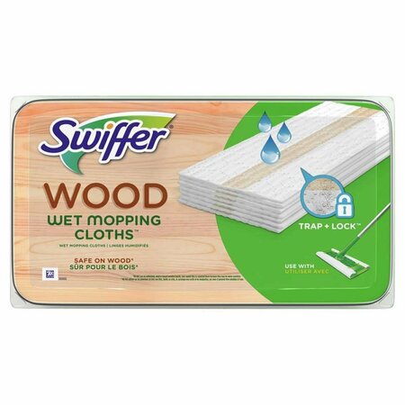 SWIFFER Sweeper Microfiber Wet Mop Cloth, White, 20PK 1025278